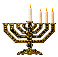 3rd night Hanukkah manorah